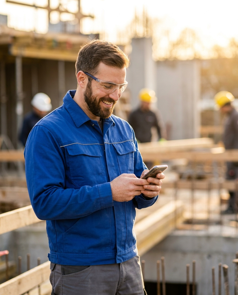 Handwerker erhält neue Anfragen direkt aufs Handy